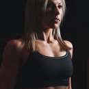 Lesbian Fitness Freak with Sporty Body in Palm Springs